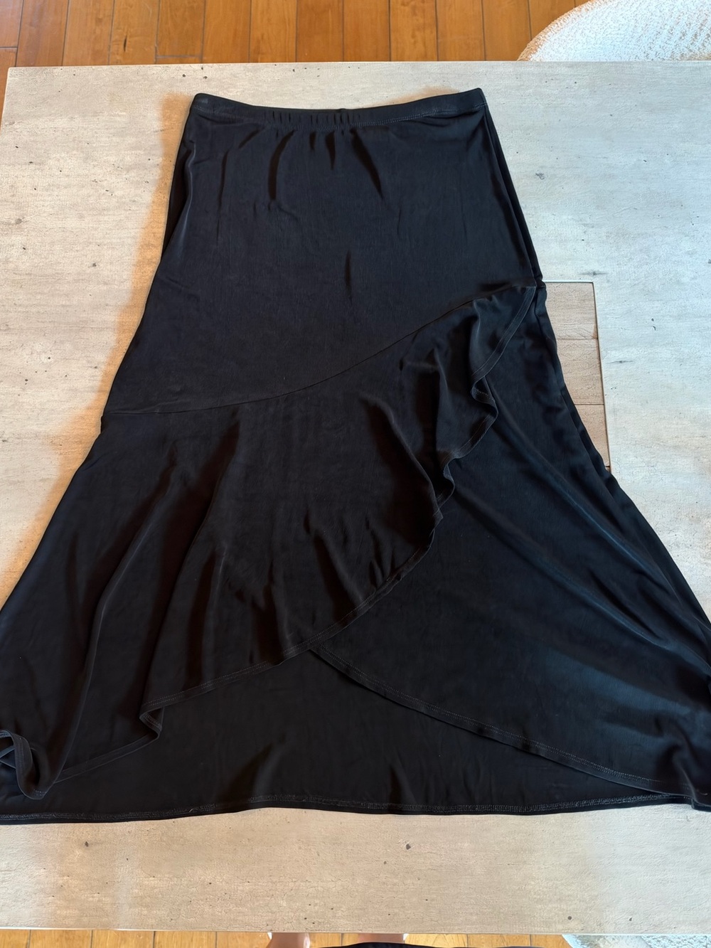 Vintage Black Womens Slinky Skirt